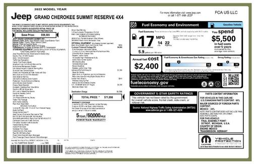 2022 Jeep Grand Cherokee Summit