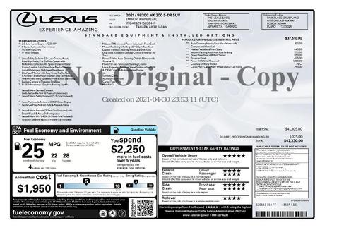 2021 Lexus NX 300 Base