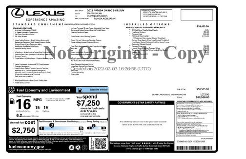 2022 Lexus GX 460 Base