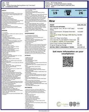 2018 Jeep Grand Cherokee Sterling Edition