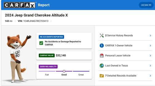 Gray 2024 Jeep Grand Cherokee Laredo