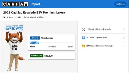 Black 2021 Cadillac Escalade ESV Premium Luxury