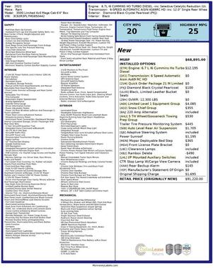 2021 RAM 3500 Limited