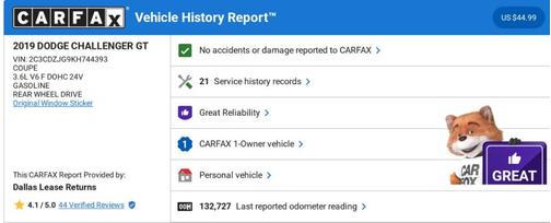 2019 Dodge Challenger GT