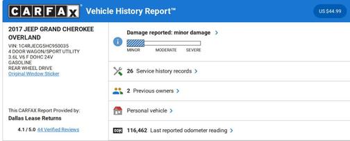 2017 Jeep Grand Cherokee Overland