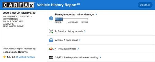 2020 BMW Z4 sDrive30i