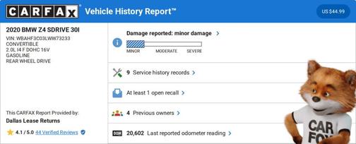 2020 BMW Z4 sDrive30i