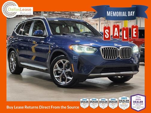 Blue 2022 BMW X3 sDrive30i