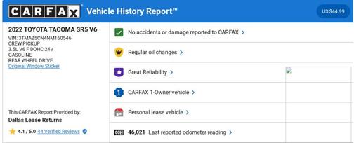 2022 Toyota Tacoma SR5