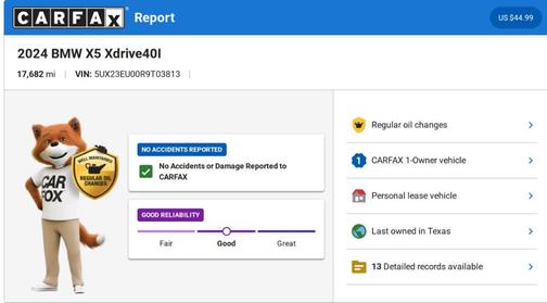 2024 BMW X5 xDrive40i