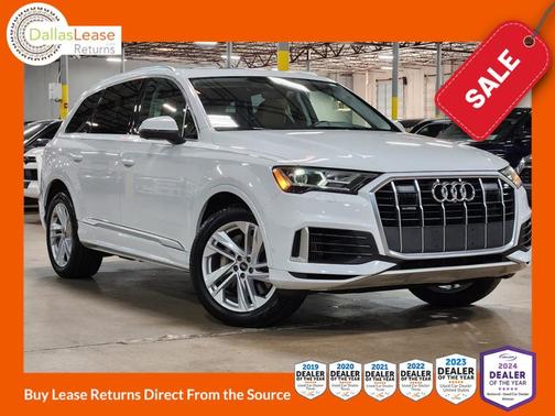 Glacier White Metallic 2021 Audi Q7 55 Premium Plus