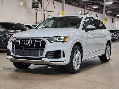 Glacier White Metallic 2021 Audi Q7 55 Premium Plus