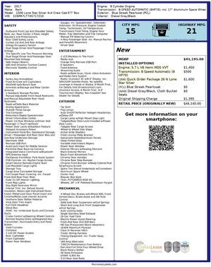 2017 RAM 1500 Lone Star