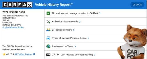 2022 Lexus LC 500 Base