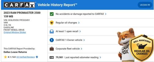 2023 RAM ProMaster 2500 High Roof