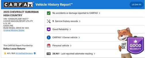 2025 Chevrolet Suburban High Country