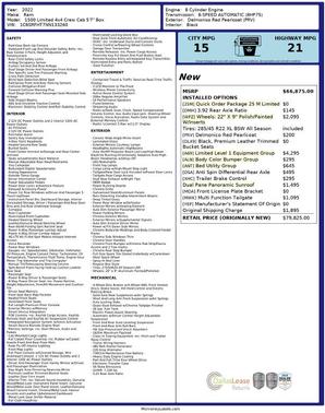 Red 2022 RAM 1500 Limited