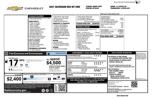 2021 Chevrolet Silverado 1500 WT