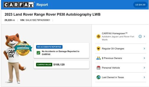 Fuji White 2023 Land Rover Range Rover Autobiography