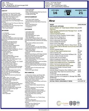 2019 Land Rover Range Rover 5.0L V8 Supercharged