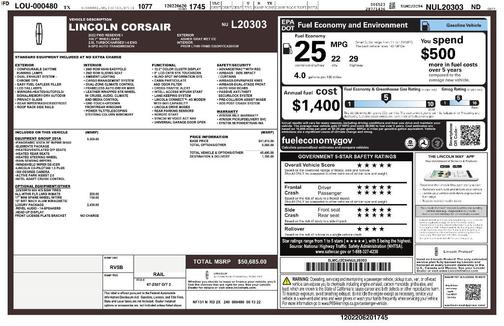 2022 Lincoln Corsair Reserve