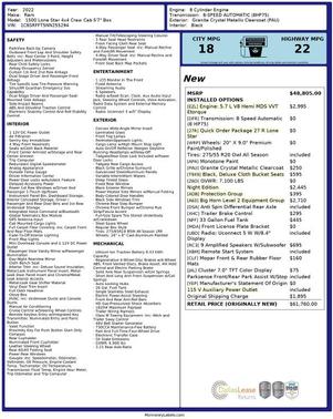 2022 RAM 1500 Lone Star