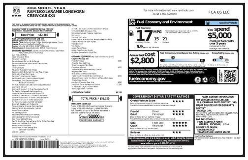 2016 RAM 1500 Longhorn