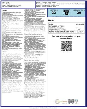 Black 2023 Toyota Highlander XLE