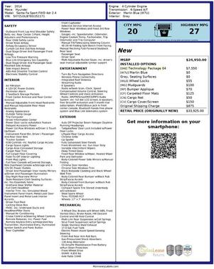 2014 Hyundai Santa Fe Sport 2.4L