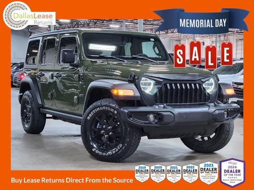 Green 2020 Jeep Wrangler Unlimited Willys
