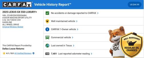 2025 Lexus GX 550 LUXURY+