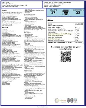 2014 Land Rover Range Rover 3.0L Supercharged HSE