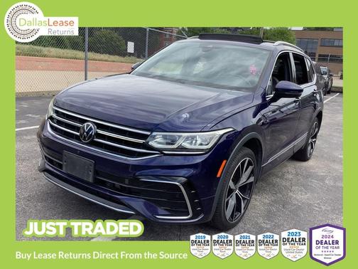 Atlantic Blue 2022 Volkswagen Tiguan 2.0T SEL R-Line