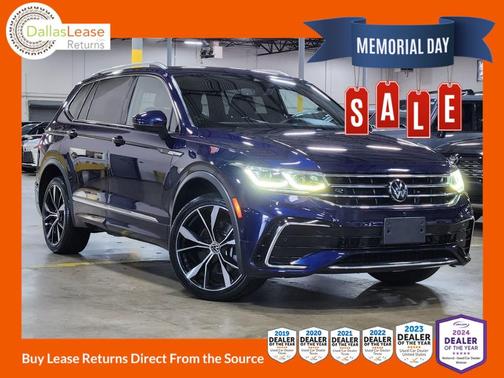 Atlantic Blue 2022 Volkswagen Tiguan 2.0T SEL R-Line