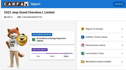 Black 2022 Jeep Grand Cherokee L Limited