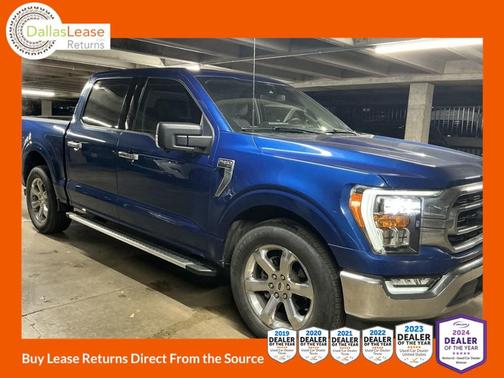 Blue 2022 Ford F-150 XLT