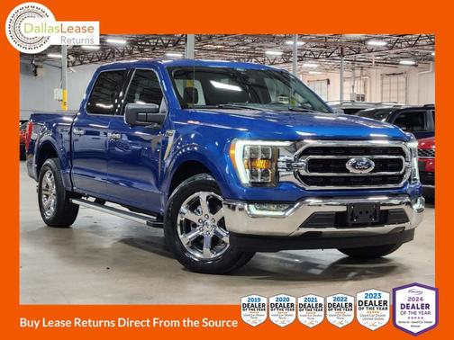 Blue 2022 Ford F-150 XLT