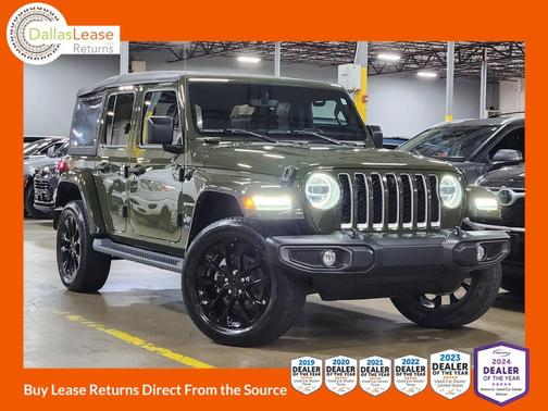 Green 2021 Jeep Wrangler Unlimited 4xe Sahara