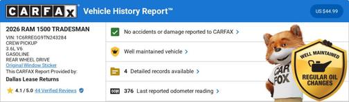 2026 RAM 1500 Tradesman