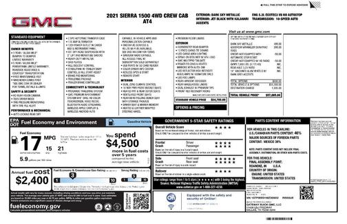 2021 GMC Sierra 1500 AT4