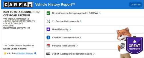 2021 Toyota 4Runner TRD Off Road Premium
