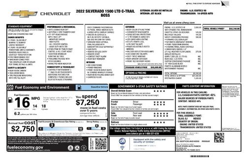 2022 Chevrolet Silverado 1500 Limited Custom Trail Boss