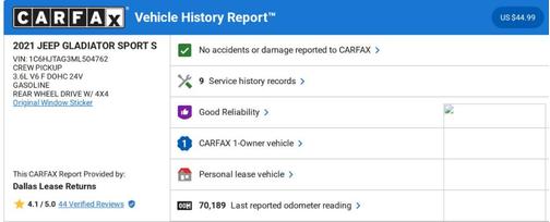 2021 Jeep Gladiator Sport