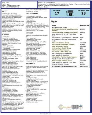 2021 Jeep Gladiator Sport