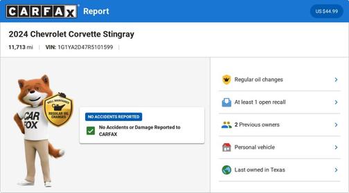 2024 Chevrolet Corvette Stingray w/1LT
