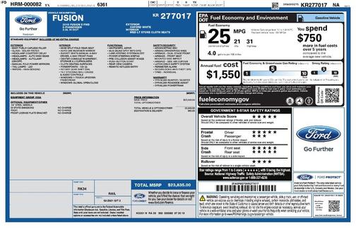 2019 Ford Fusion S