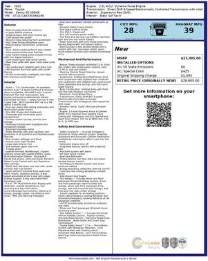 2022 Toyota Camry SE