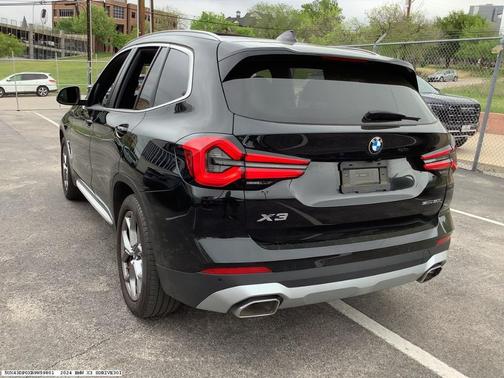 Black 2024 BMW X3 sDrive30i