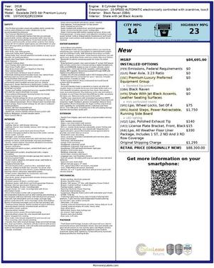 2018 Cadillac Escalade Premium Luxury