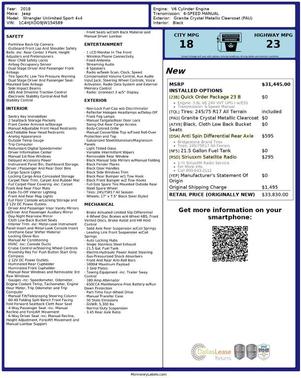 2018 Jeep Wrangler Unlimited Sport